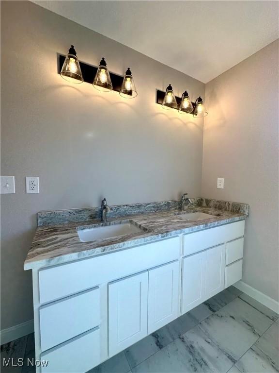 bathroom with vanity