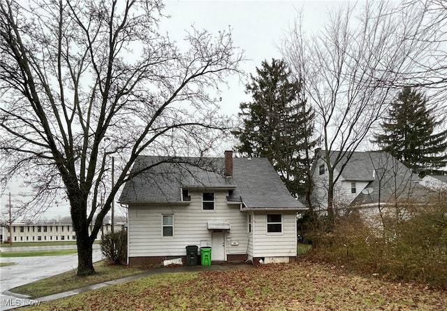 view of back of property