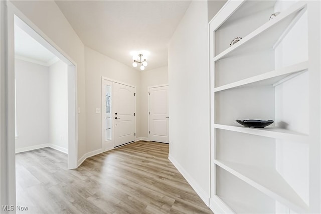 entryway featuring light hardwood / wood-style floors