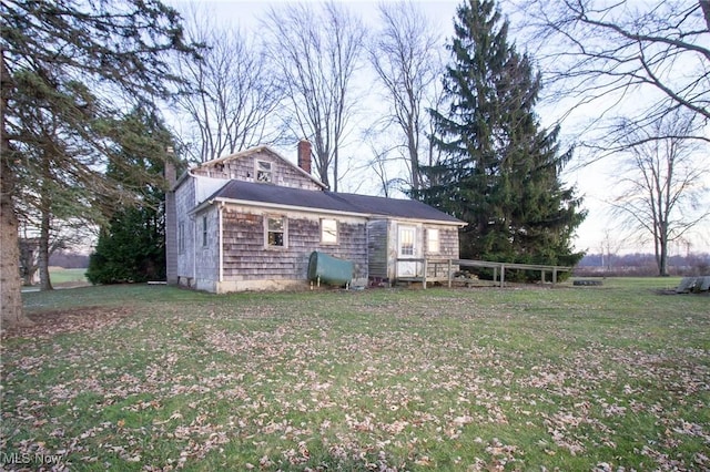 exterior space with a lawn