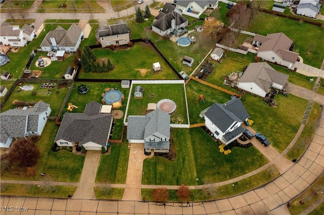 birds eye view of property