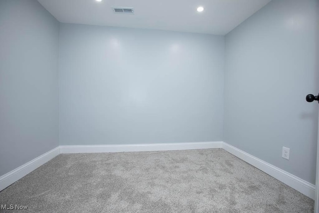 view of carpeted empty room