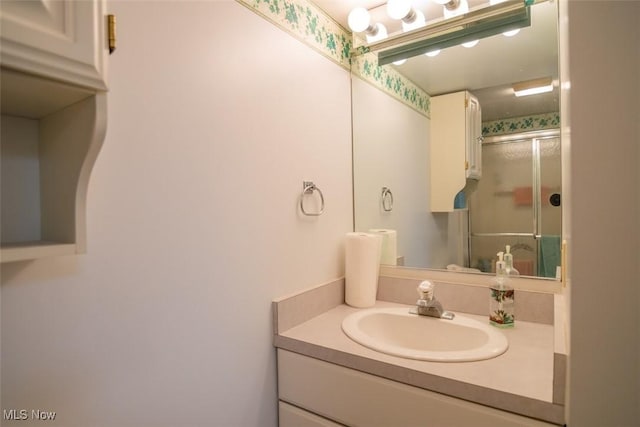 bathroom with vanity