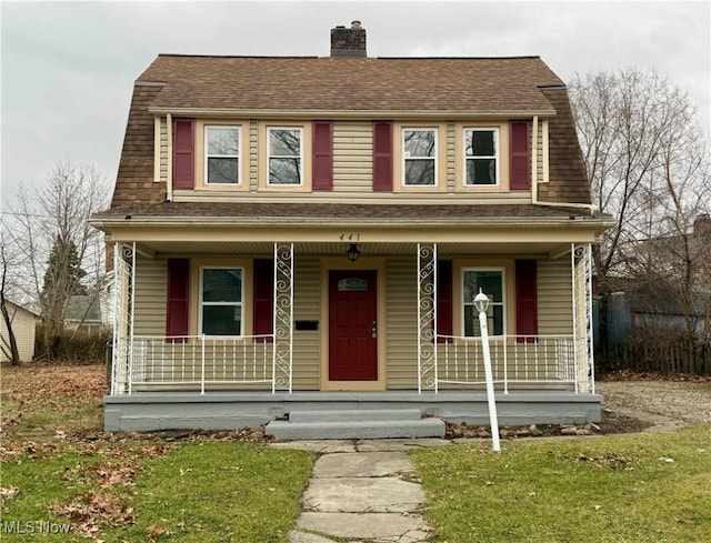 view of front of house featuring a porch