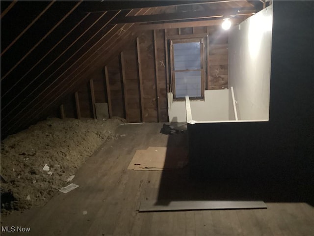 view of attic