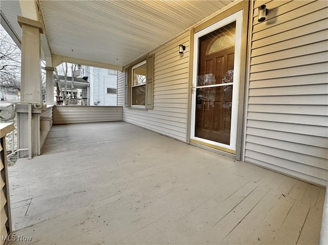 view of patio featuring covered porch