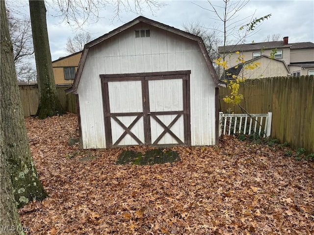 view of outdoor structure