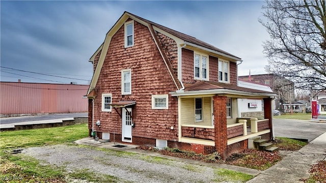 view of front of house with a porch