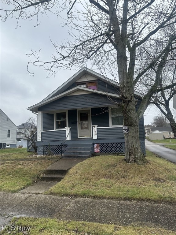 bungalow with covered porch