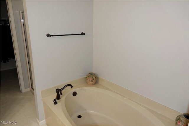 bathroom with a bathtub