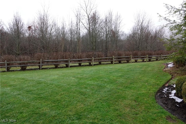 view of yard featuring a rural view