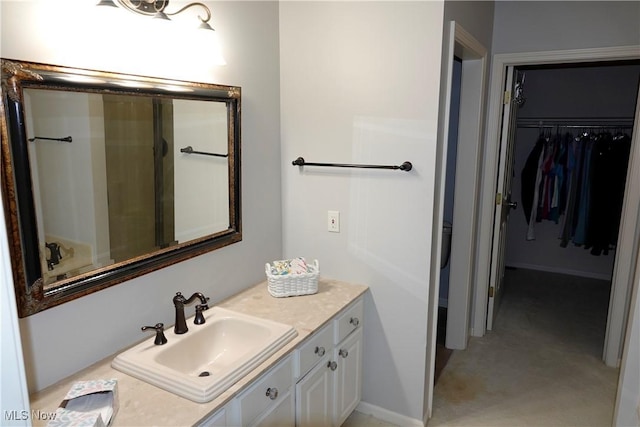 bathroom featuring vanity