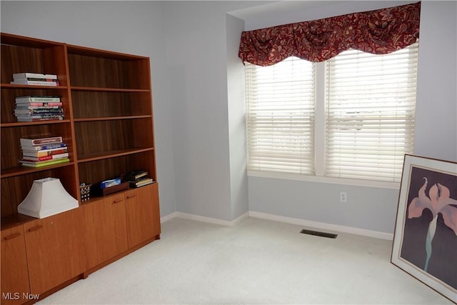 interior space with light colored carpet