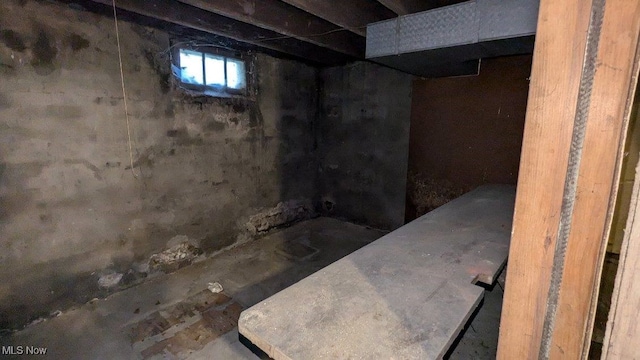 view of basement