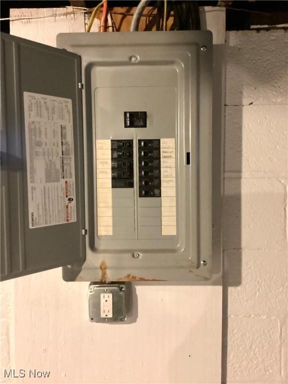 utility room with electric panel