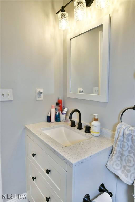 bathroom with vanity