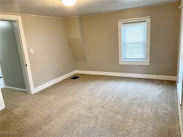 view of carpeted empty room