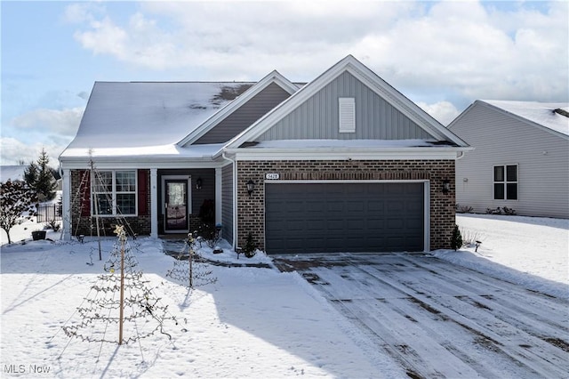 view of front of house featuring a garage