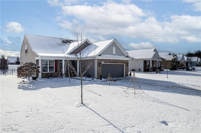 view of front of home featuring a garage