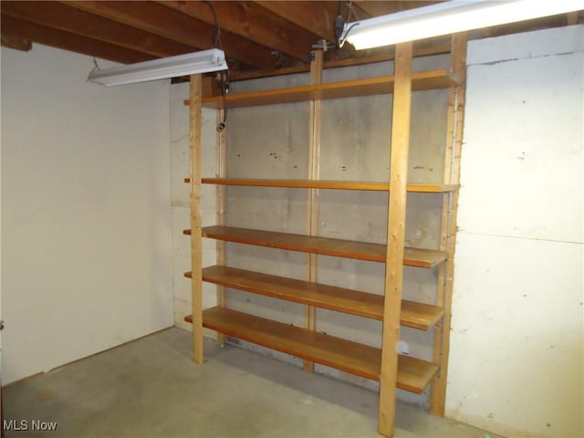 view of basement