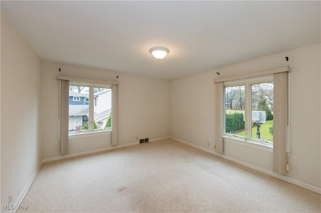 view of carpeted empty room