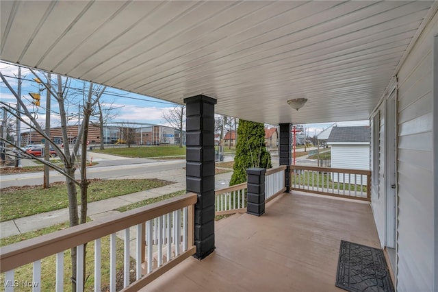 view of patio with covered porch