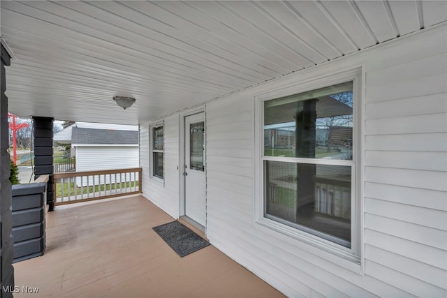 view of patio / terrace with covered porch