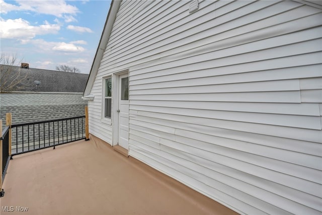 exterior space with a balcony