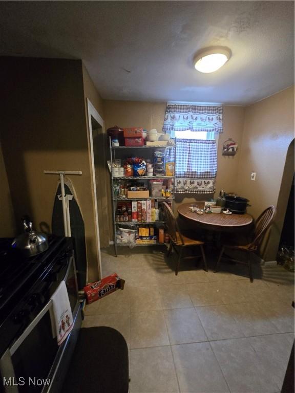 view of tiled dining room