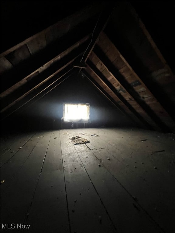 view of attic