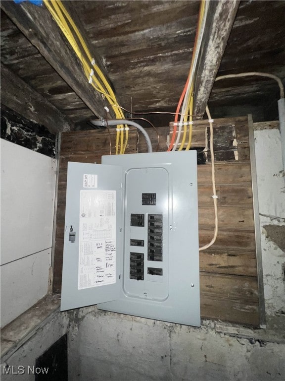 utility room with electric panel