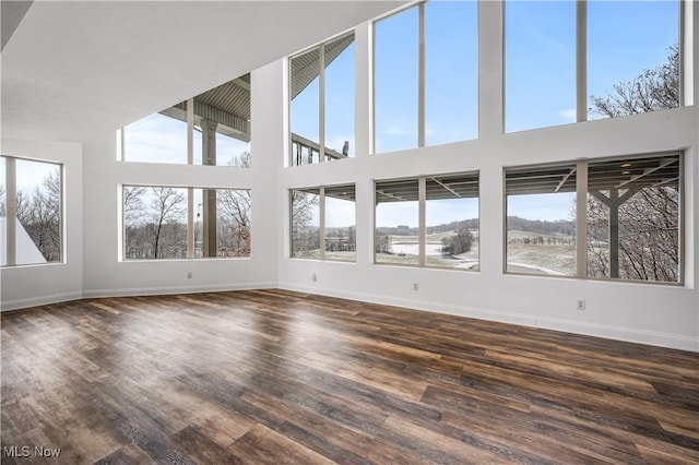 unfurnished sunroom with a wealth of natural light