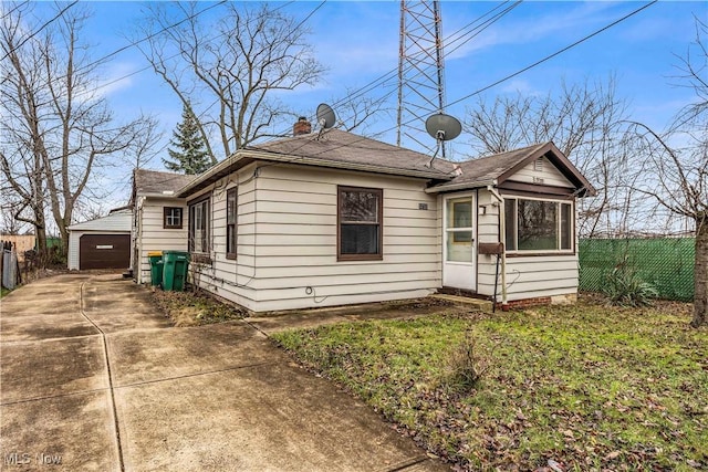 bungalow with a garage