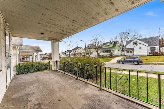 view of patio with covered porch