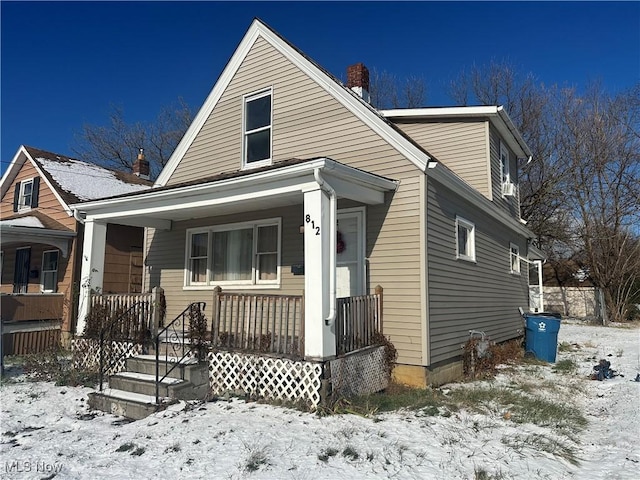 bungalow with covered porch