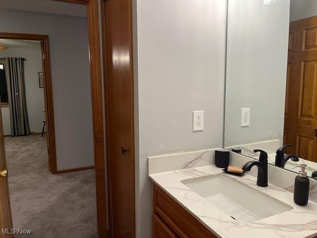 bathroom with vanity