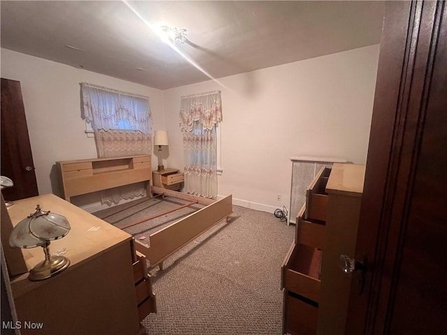 bedroom with carpet flooring