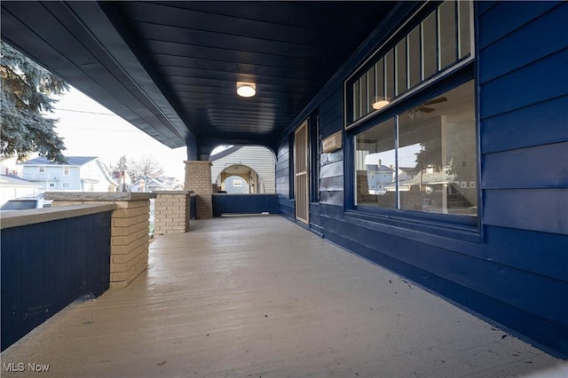 view of patio / terrace featuring a porch