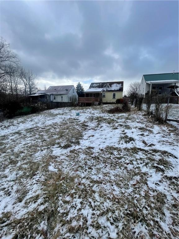 view of snowy yard