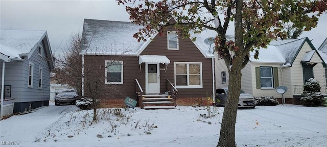 view of bungalow