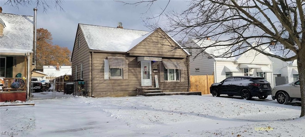 view of bungalow-style home