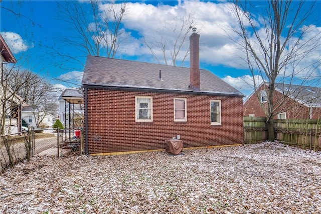 view of back of property