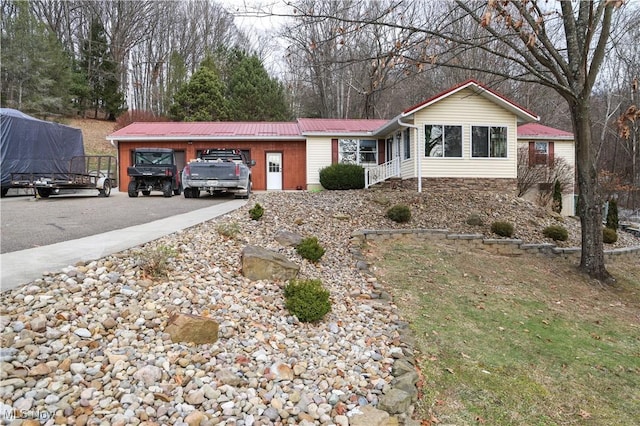 view of front of home