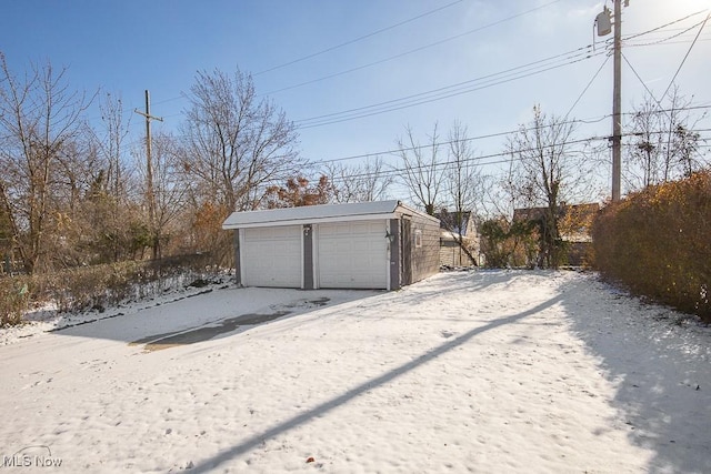 exterior space with an outdoor structure