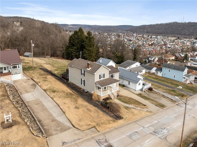 birds eye view of property featuring a residential view