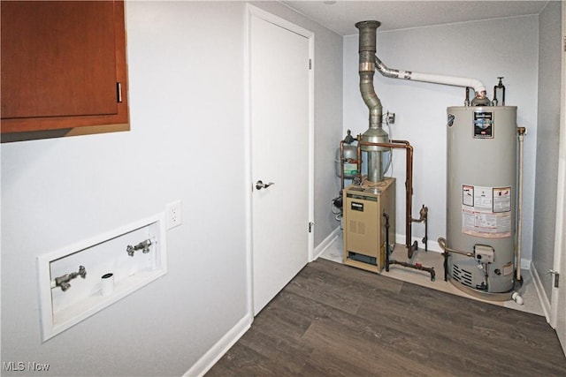 utilities featuring gas water heater