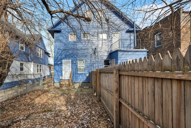 view of back of property