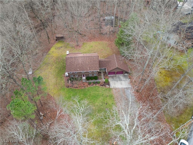 birds eye view of property