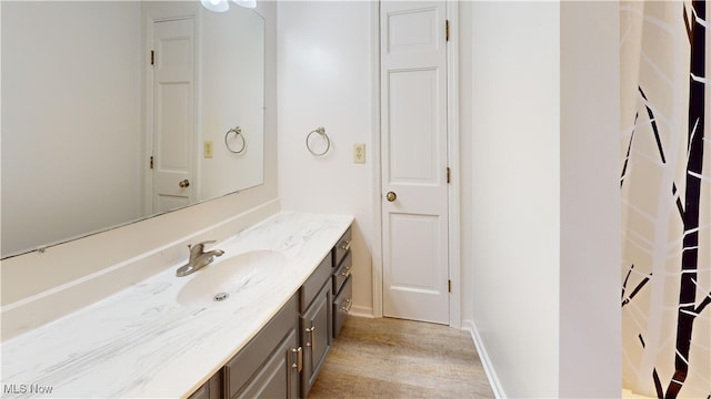 bathroom featuring vanity