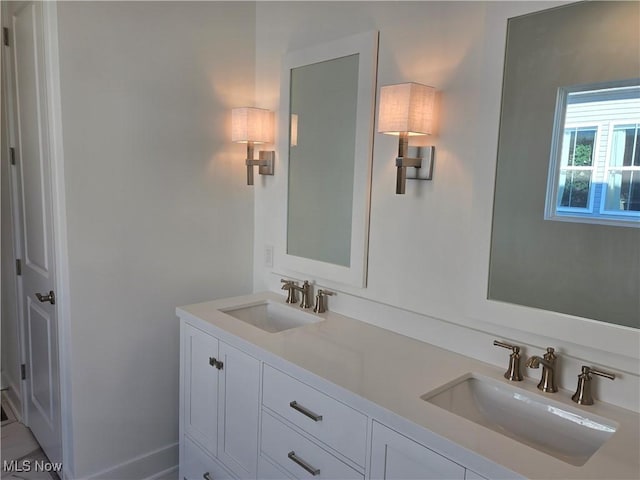 bathroom with vanity